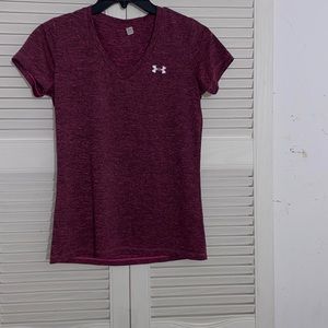 Ladies Hughley T-shirt maroon color size small